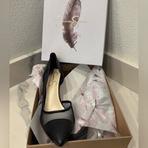 Jessica Simpson Black Heels Elegant Design